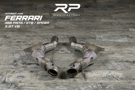 Ferrari 488 GTB / Spider / Pista Downpipe RP Catless