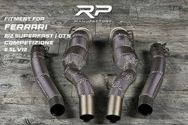 Ferrari 812 Superfast GTS Competizione 6.5l Downpipe RP Catless