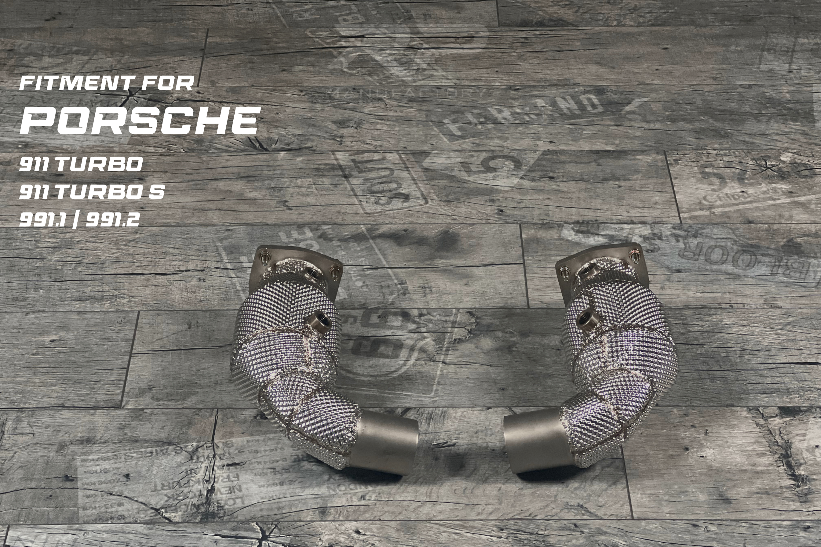 Porsche 991.1 / 991.2 / 911 Turbo / Turbo S Downpipe 200 Zellen Katalysator RP