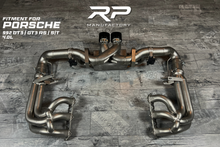 Laden Sie das Bild in den Galerie-Viewer, Porsche 992 GT3 / GT3 RS Klappenauspuff Z-Pipe F1 System RP