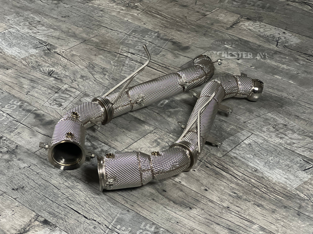 McLaren 675LT Downpipe Catless Flanschverbindung 10mm RP
