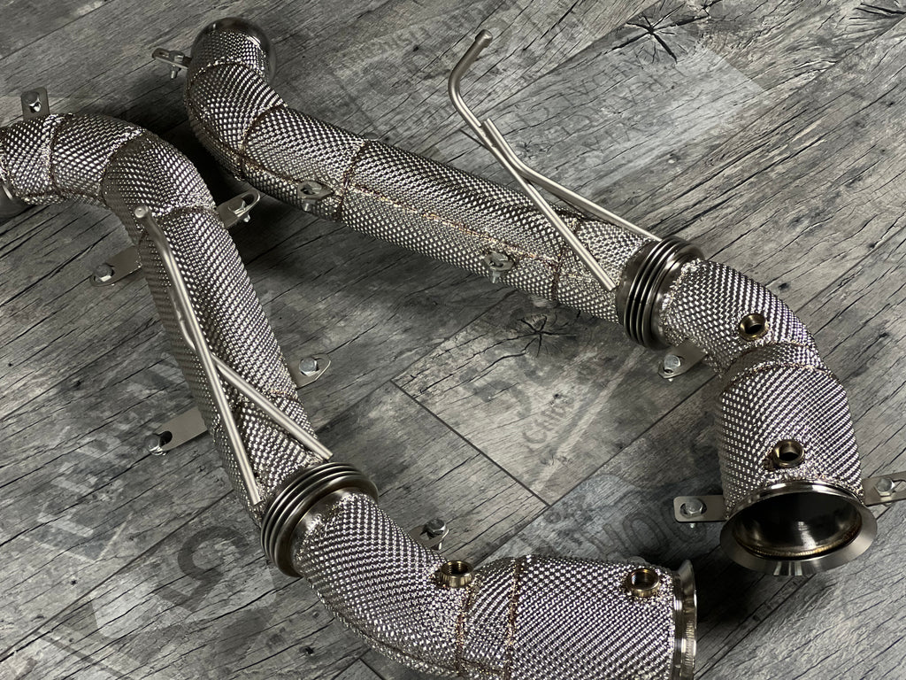 McLaren 650S Downpipe Catless Einbauposition RP