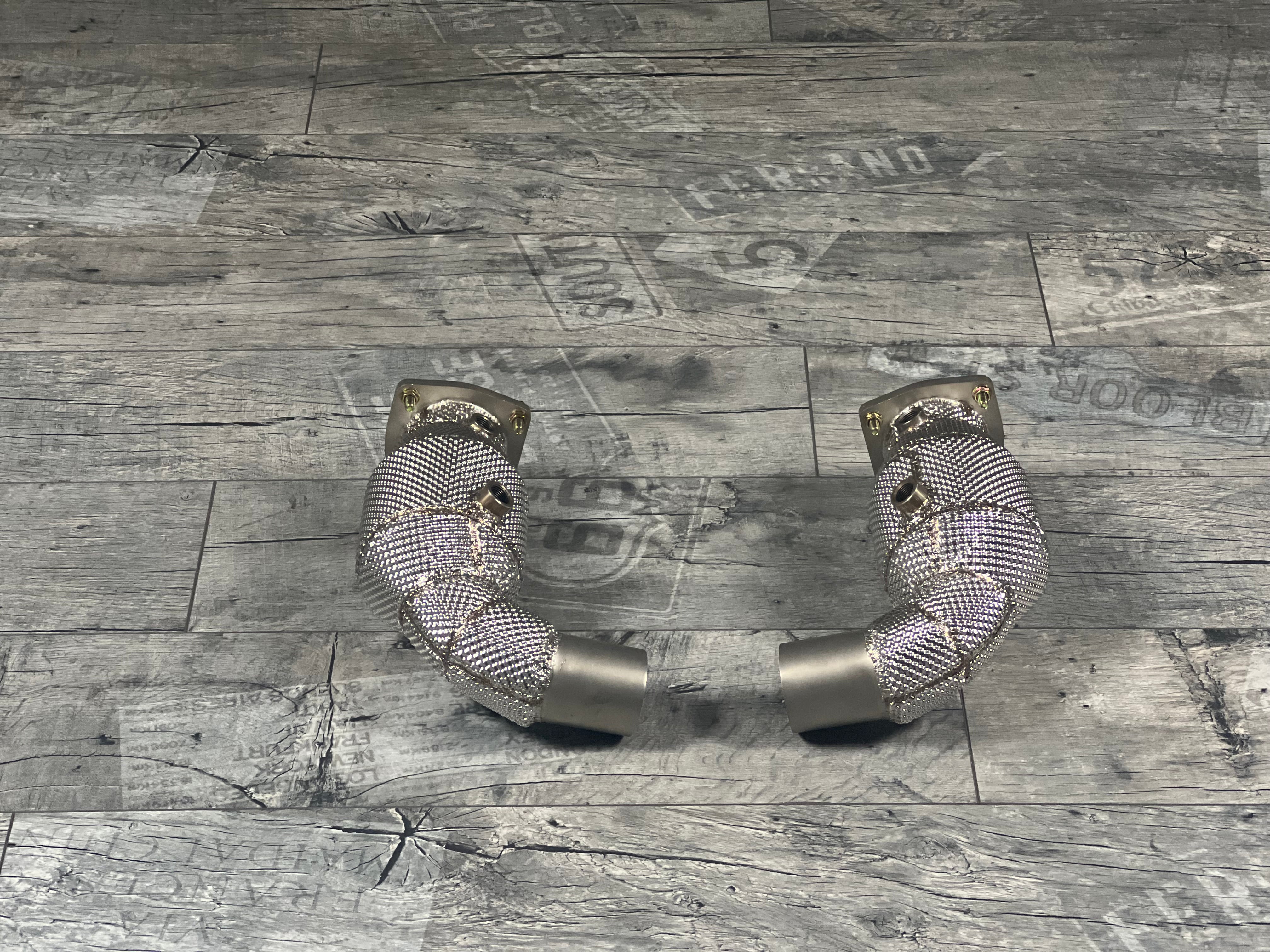 Porsche 991.1 / 991.2 / 911 Turbo / Turbo S Downpipe 200 Zellen Katalysator RP
