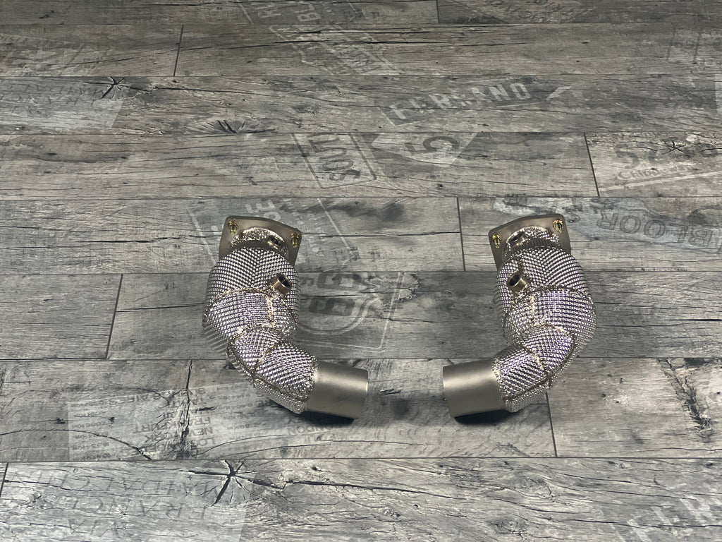 Porsche 991.1 / 991.2 / 911 Turbo / Turbo S Downpipe 200 Zellen Katalysator RP