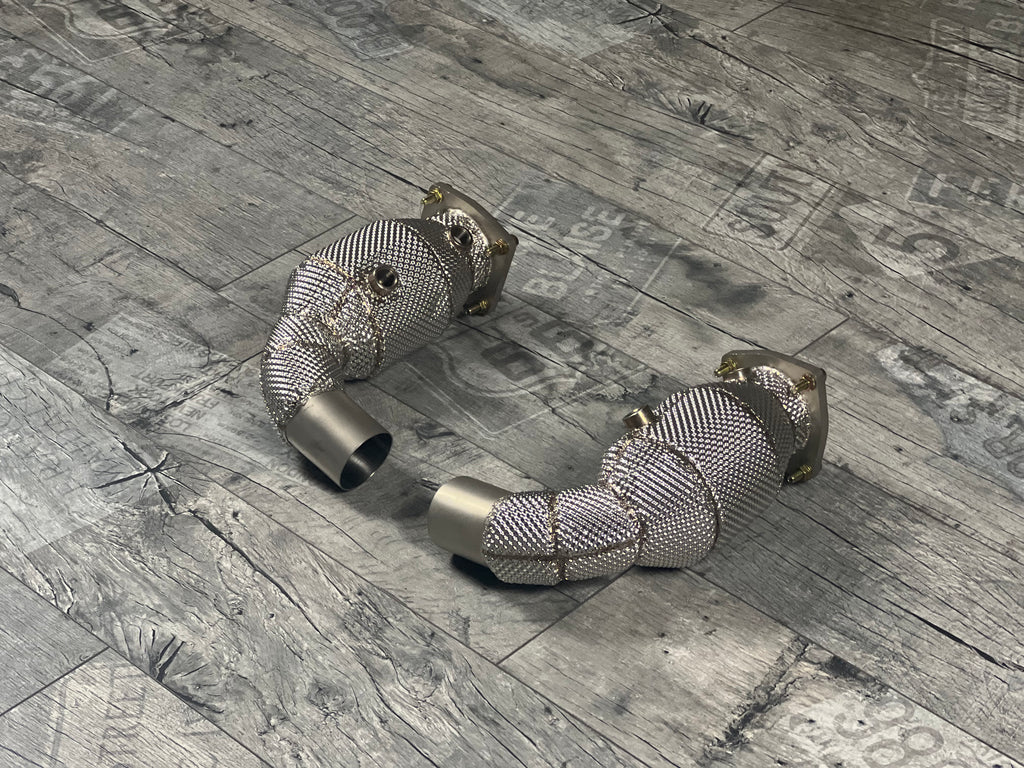 Porsche 991.1 / 991.2 / 911 Turbo / Turbo S Downpipe 200 Zellen Katalysator RP
