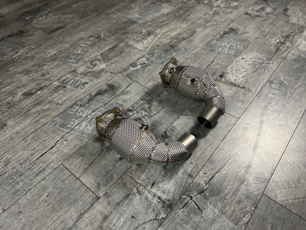Porsche 991.1 / 991.2 / 911 Turbo / Turbo S Downpipe 200 Zellen Katalysator RP
