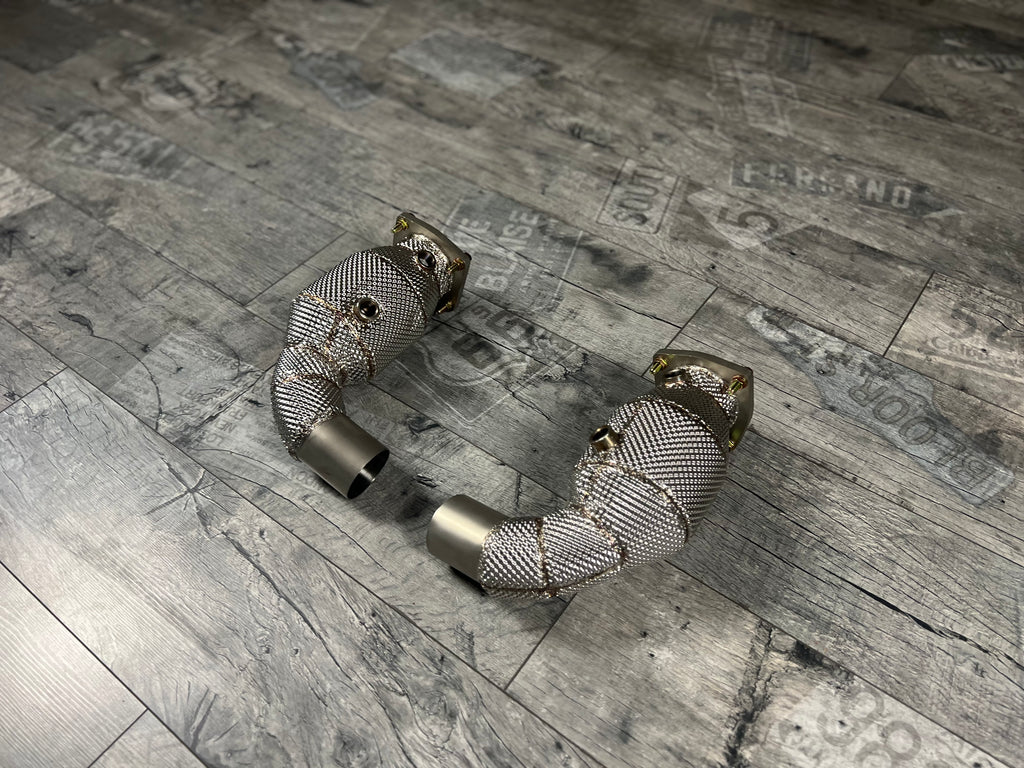 Porsche 991.1 / 991.2 / 911 Turbo / Turbo S Downpipe 200 Zellen Katalysator RP