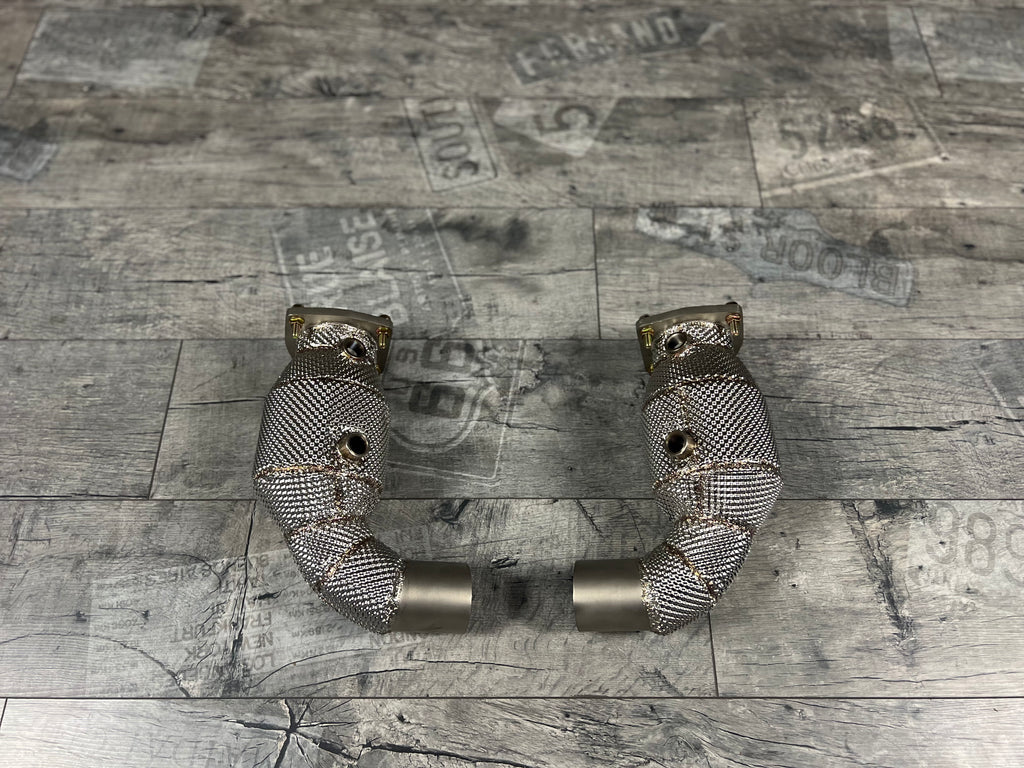 Porsche 991.1 / 991.2 / 911 Turbo / Turbo S Downpipe 200 Zellen Katalysator RP