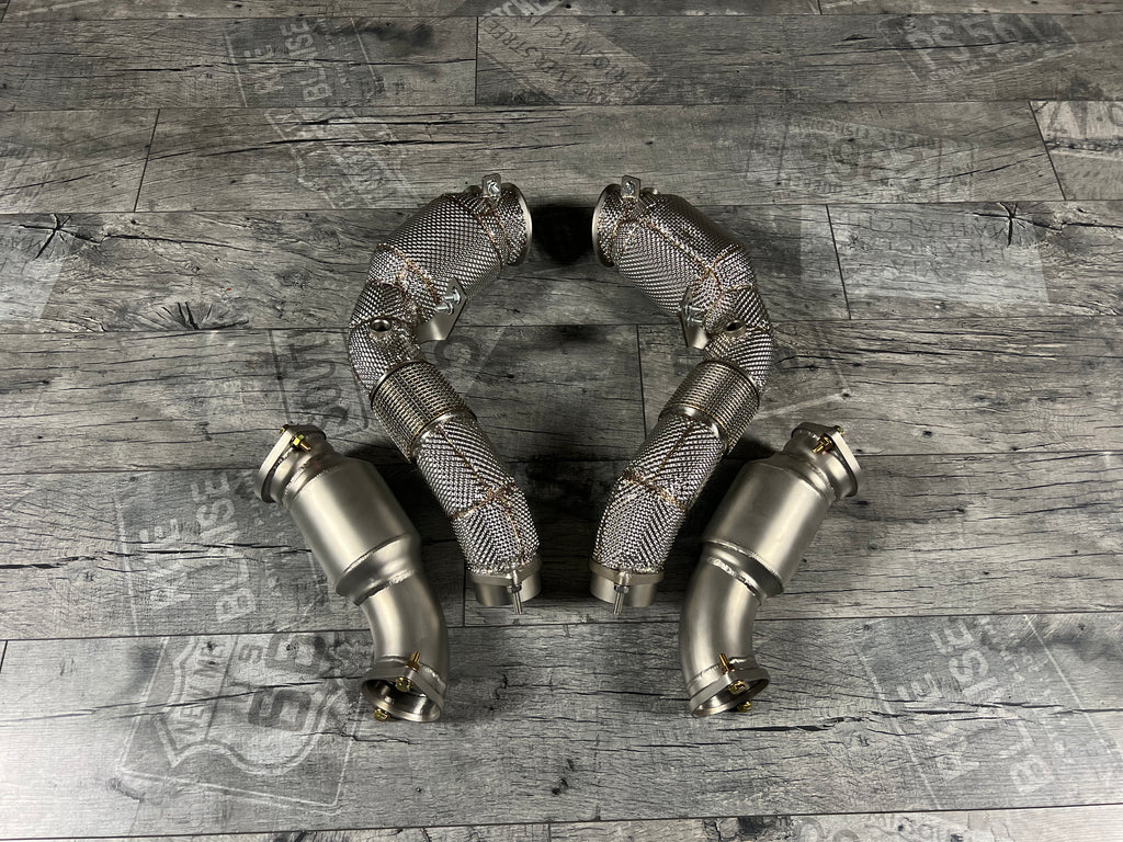 BMW  X5 / X6M F95 / F96 S63 Downpipe 11/2020- Catless RP