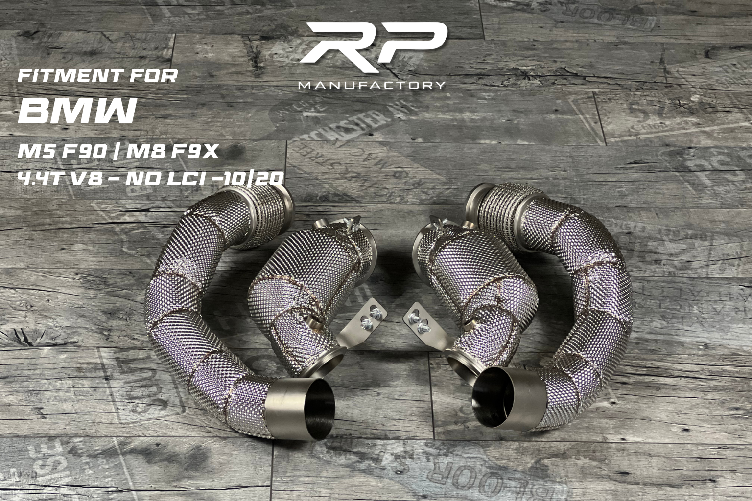 BMW M5 F90 M8 F91 F92 F93 S63M Downpipe 200 Zellen bis 10/2020 | RP Manufactory