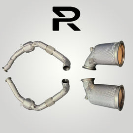 Porsche 971 Panamera Turbo 4.0T 200 Zellen Katalysator OPF Delete Downpipe RP