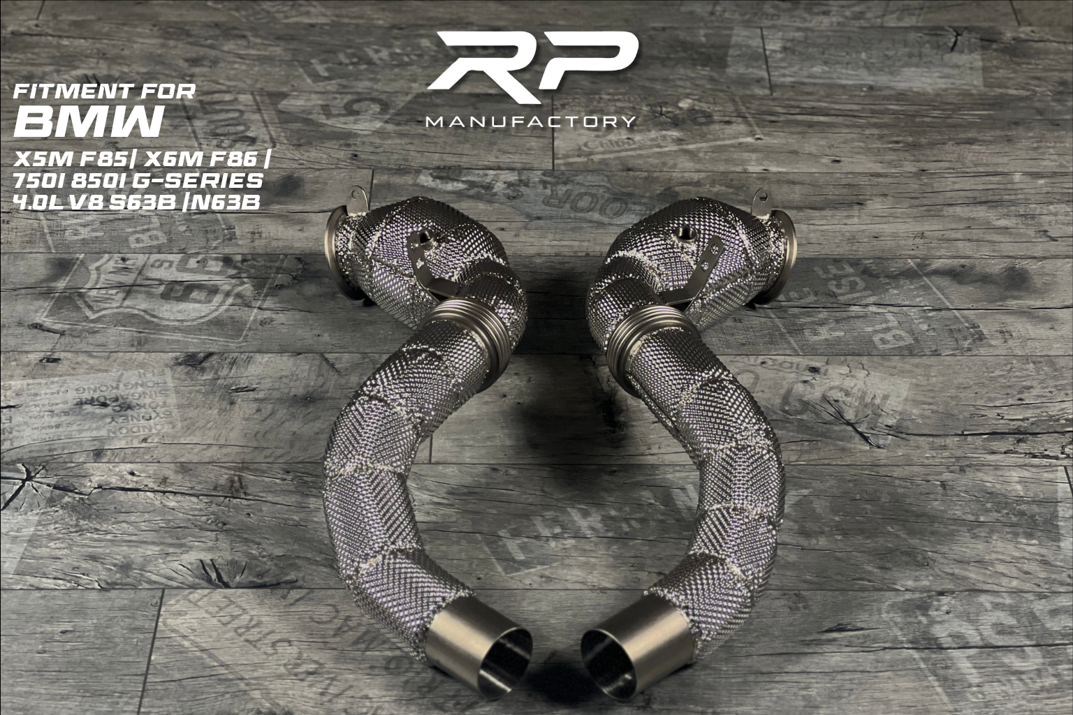 BMW X5M / X6M / M550i / 750i / M850i G-Series N63B / S63B Downpipe RP