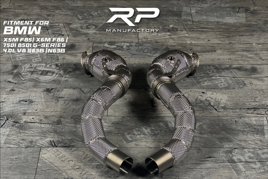 BMW X5M / X6M / M550i / 750i / M850i G-Series N63B / S63B Downpipe RP