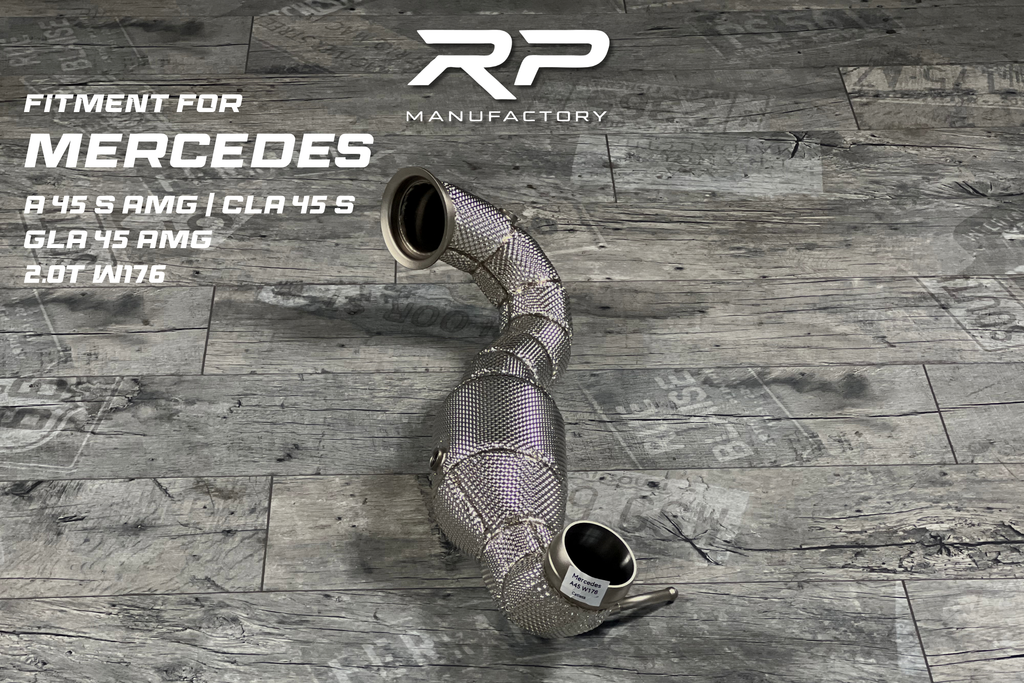 Mercedes A45 AMG W176, CLA45 C117, GLA45 AMG X156 Downpipe Catless