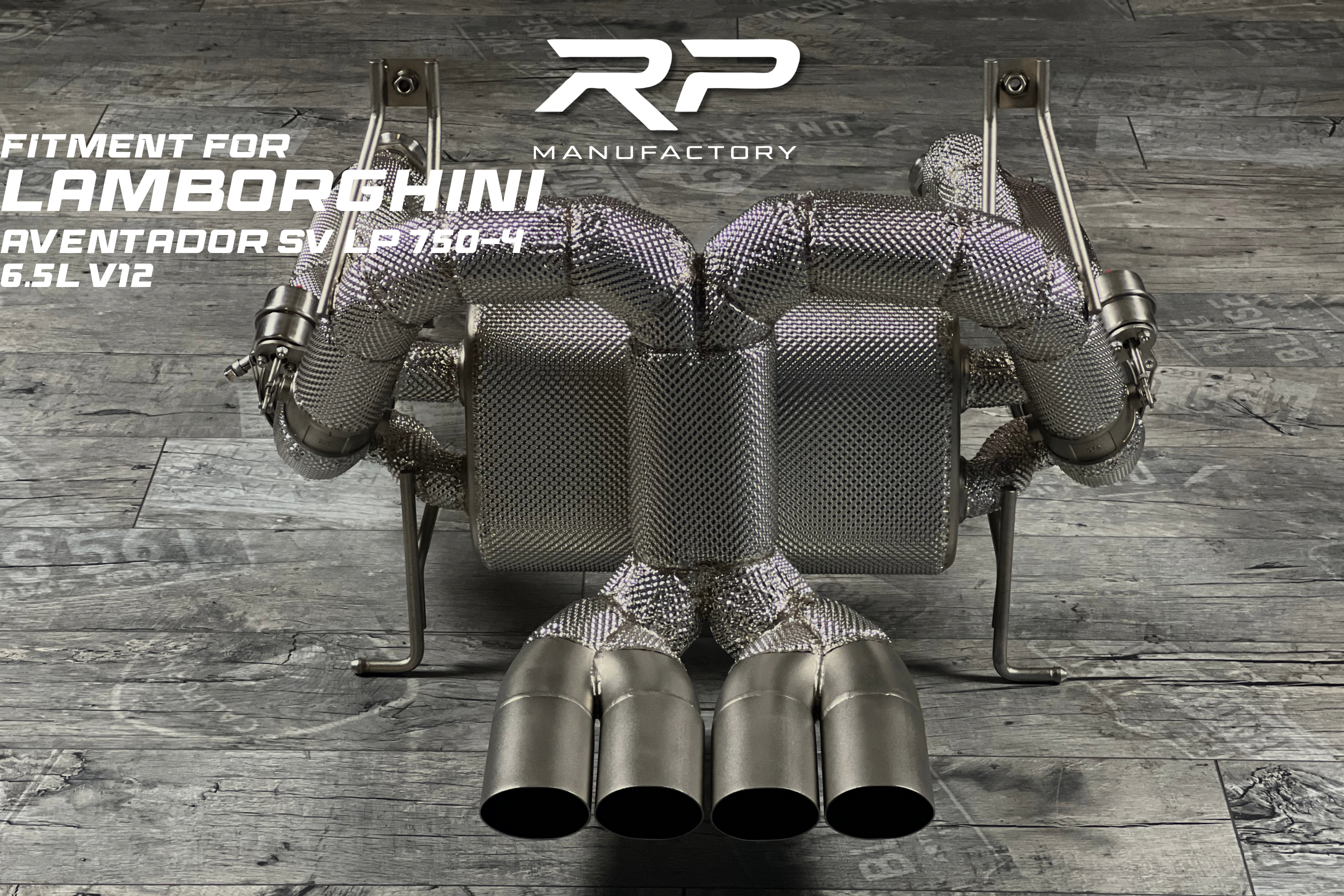 Lamborghini Aventador LP750-4 SV SVJ Longpipe F1 Auspuff System 6.5 V12 | RP Manufactory