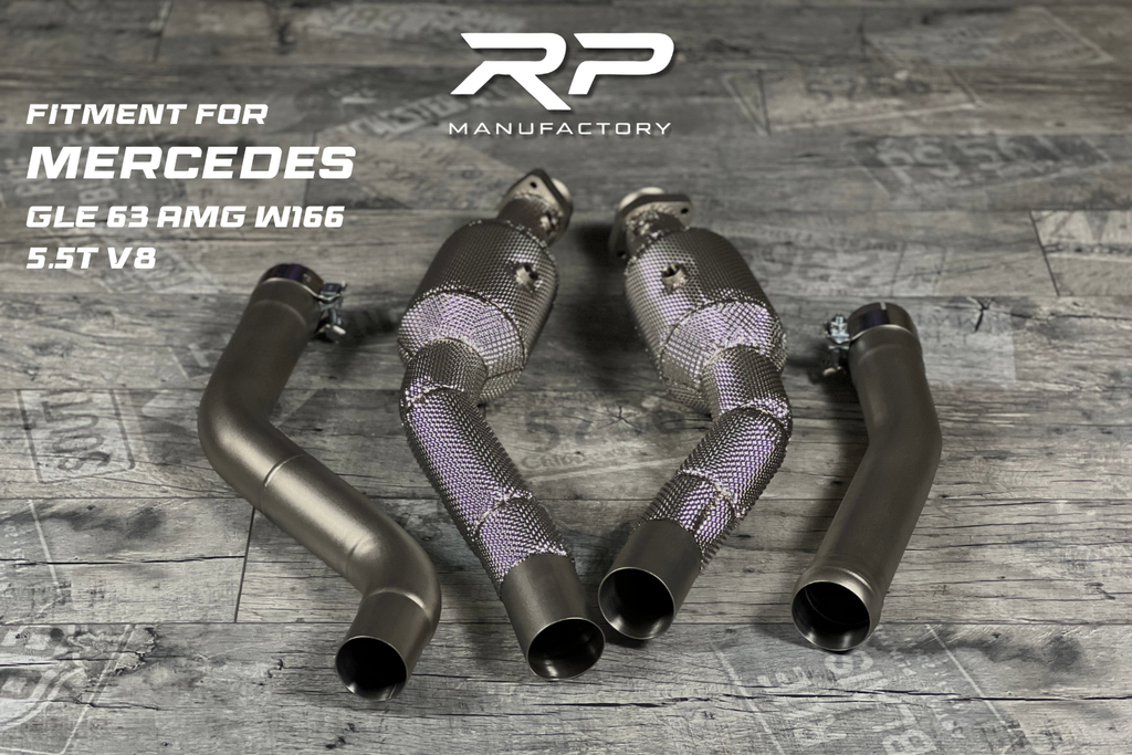 Mercedes GLE 63 ML63 GL63 GLS63 5.5T W166  AMG Downpipe Catless RP