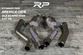 Mercedes GLE 63 ML63 GL63 GLS63 5.5T W166  AMG Downpipe Catless RP