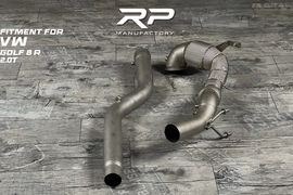 VW Golf 8 MK8 R Downpipe 200 Zellen Katalysator RP