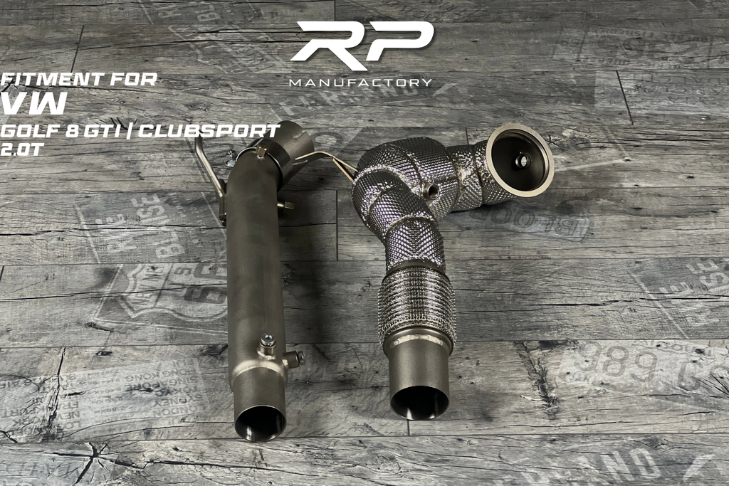 VW Golf 8 MK8 GTI / Clubsport Downpipe Catless RP