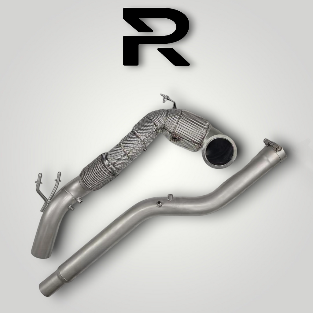 VW Golf 8 MK8 R Downpipe 200 Zellen Katalysator RP