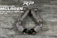 Laden Sie das Bild in den Galerie-Viewer, McLaren 650S 675 LT MP4-12C M838T V8 Downpipe 200 Zellen | RP Manufactory